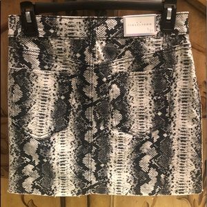 Sold.Tinseltown Juniors Snake Embossed Denim Skirt